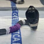rinkhals snake on exam table with bandage