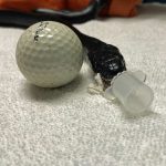 snake by golf ball